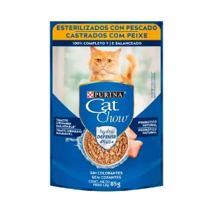 Pouch Cat Chow Gato Castrado sabor Pescado 85gr