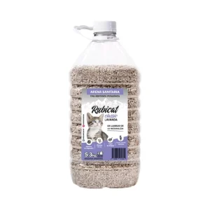 Bidón Piedras Arena Sanitaria Aglutinante Rubicat Lavanda 5,3kg